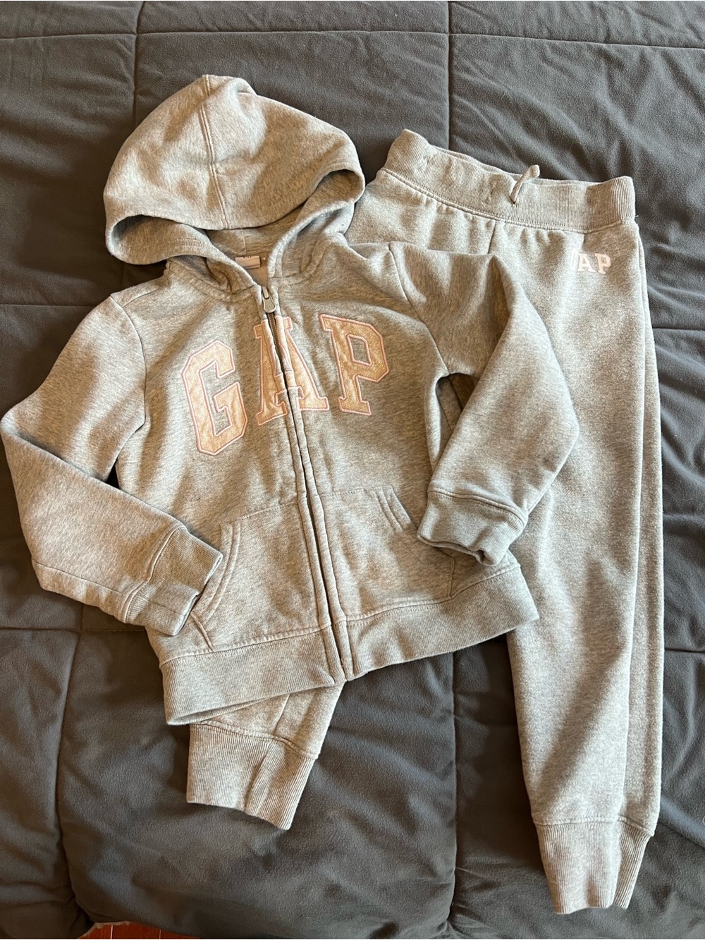 GAP Kids Light Gray Hoodie & Joggers Set